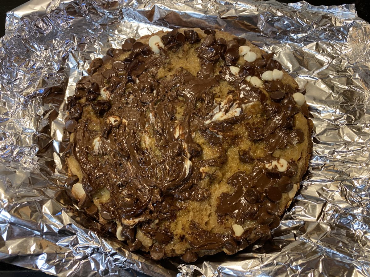 Baking Nadiya Hussain’s Chocolate Chip Pan Cookie Work and Workings