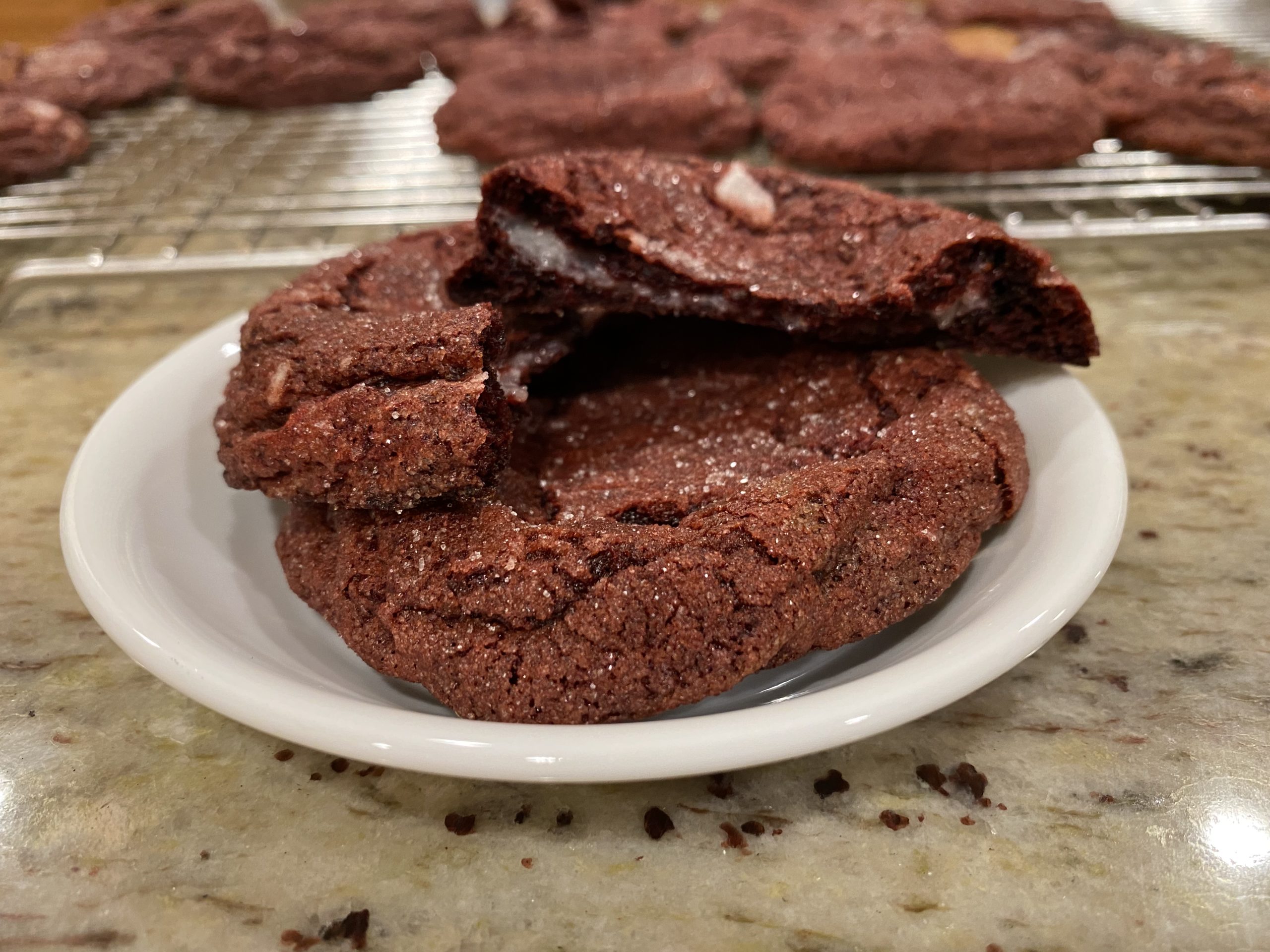 Red Velvet Cookies with Cream Cheese Chips : r/Baking