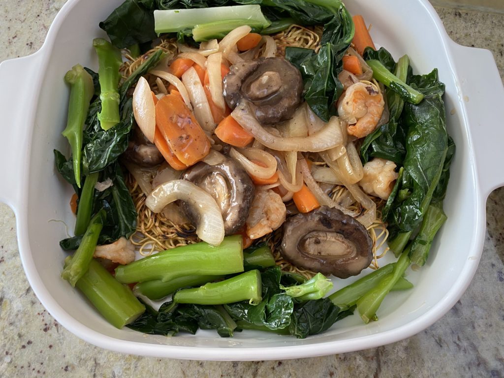 Crispy Pan-Fried Noodles With Seafood